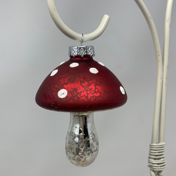 north spruce lane Other - Glass mushroom Christmas tree ornament by North Spruce Lane NEW without tags